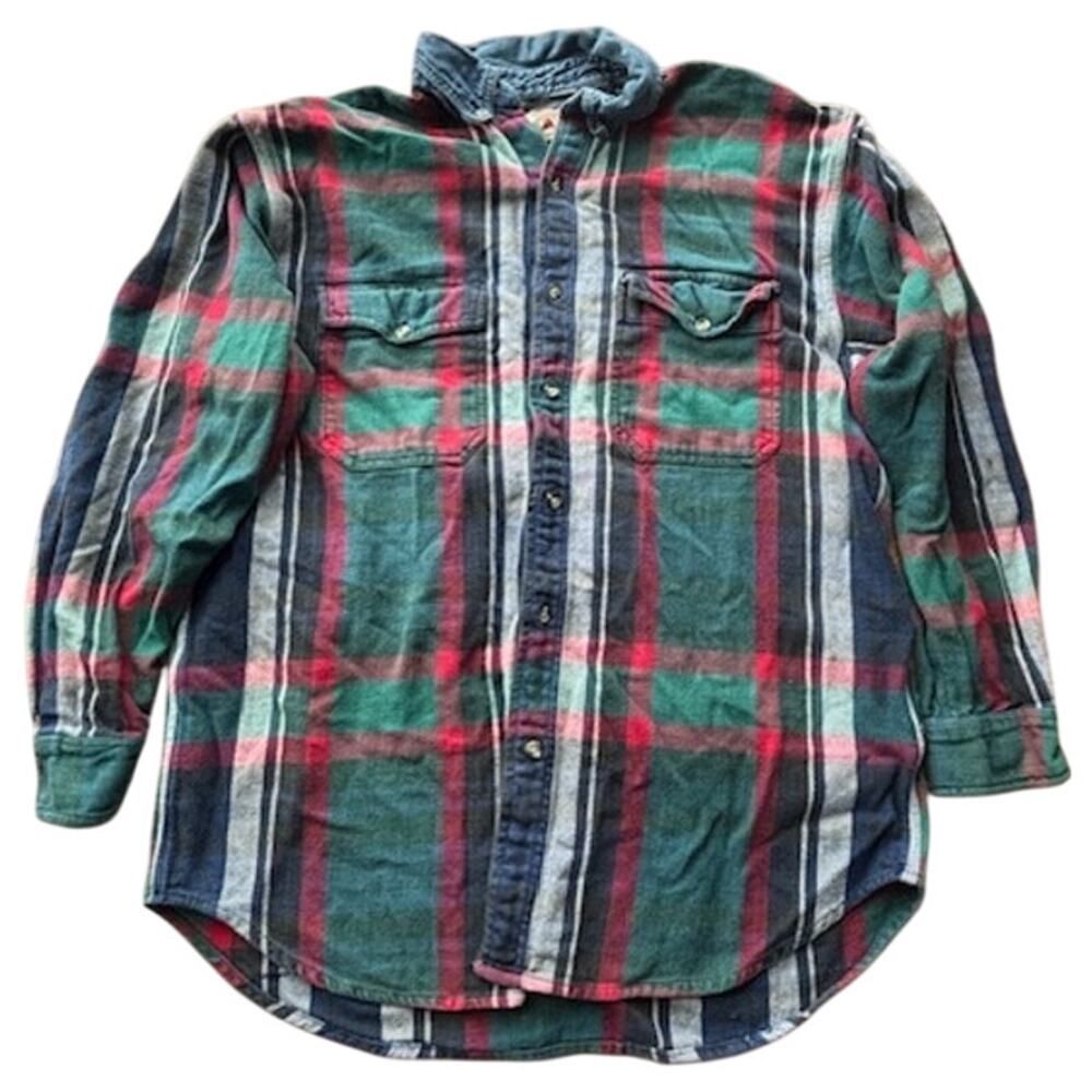 Vintage Halifax Outfitters Plaid Long Sleeve  Size Large